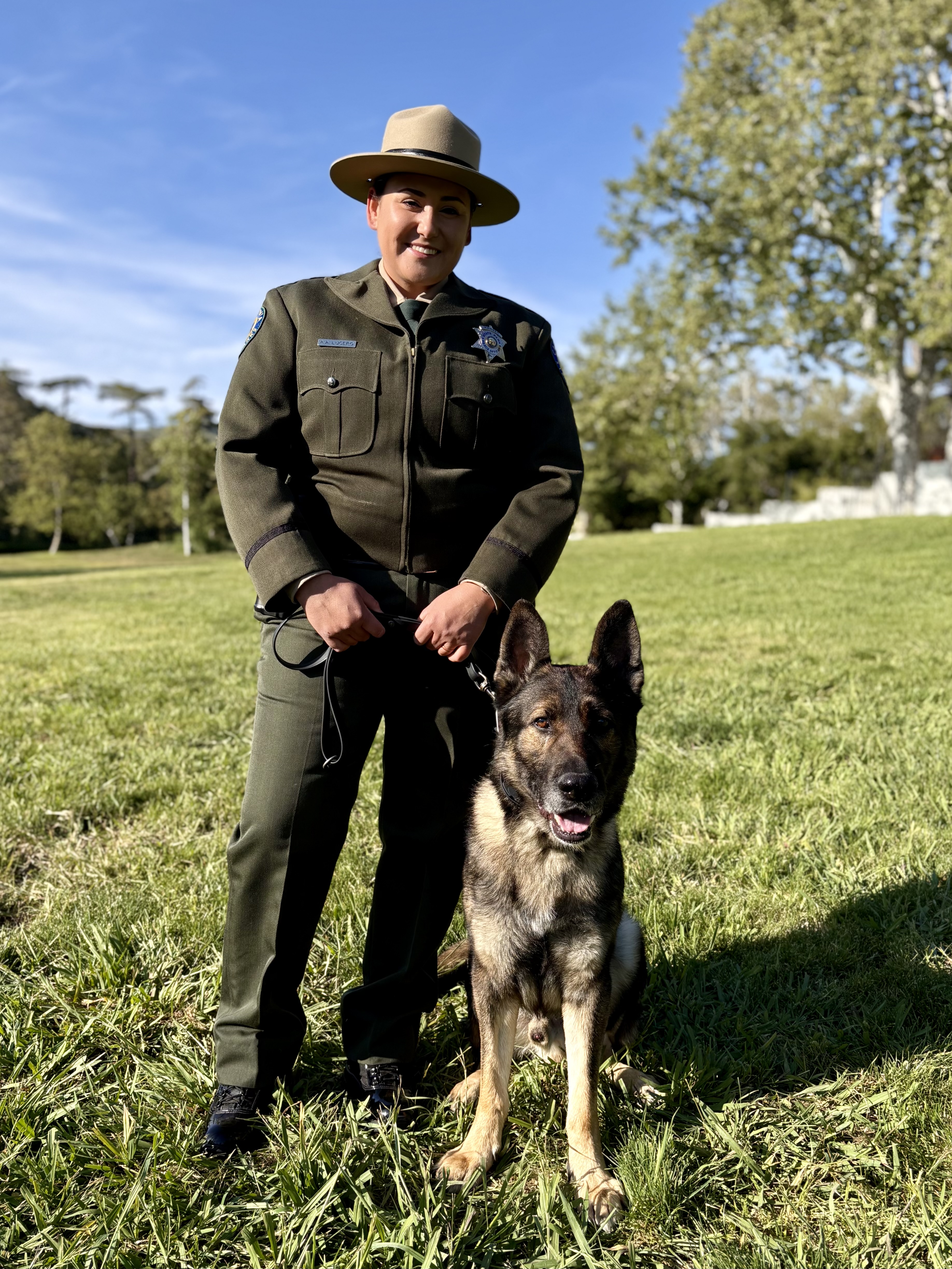 K-9 Rex and Handler Alexandra Lucero K-9 Rex and Handler Alexandra Lucero